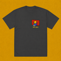Cry Ugly. Oversized Faded Tee